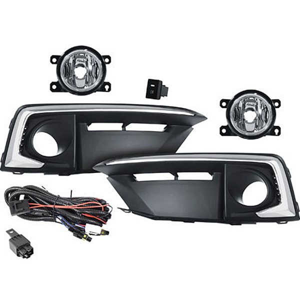 Kit farol milha auxiliar shocklight New Civic 2020 em diante SL-112210