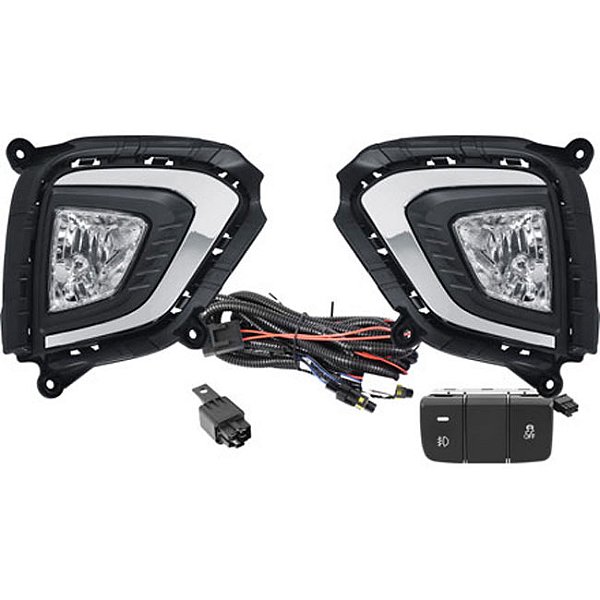 Kit farol milha auxiliar shocklight Creta 2020 em diante SL-121410CR