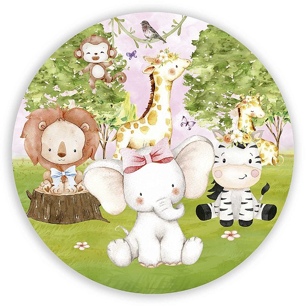 Painel Redondo - Safari  - Sublimado 3D