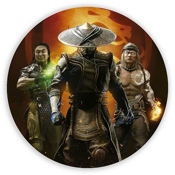 Painel Redondo - Mortal Kombat - Sublimado 3D