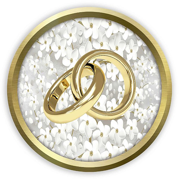 Painel Redondo - Casamento         - Sublimado 3D
