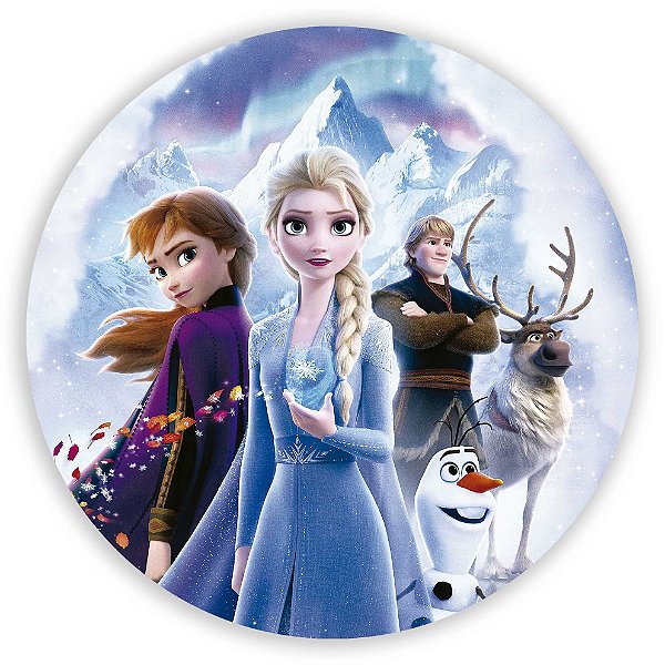 Painel Redondo - Frozen - Sublimado 3D