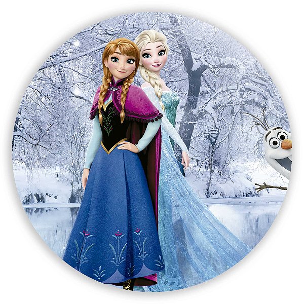 Painel Redondo - Frozen - Sublimado 3D