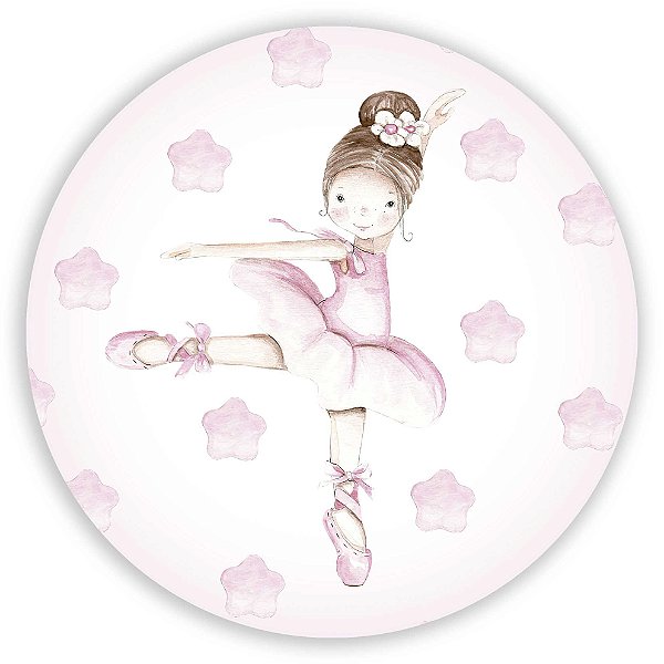 Painel Redondo - Bailarina - Sublimado 3D