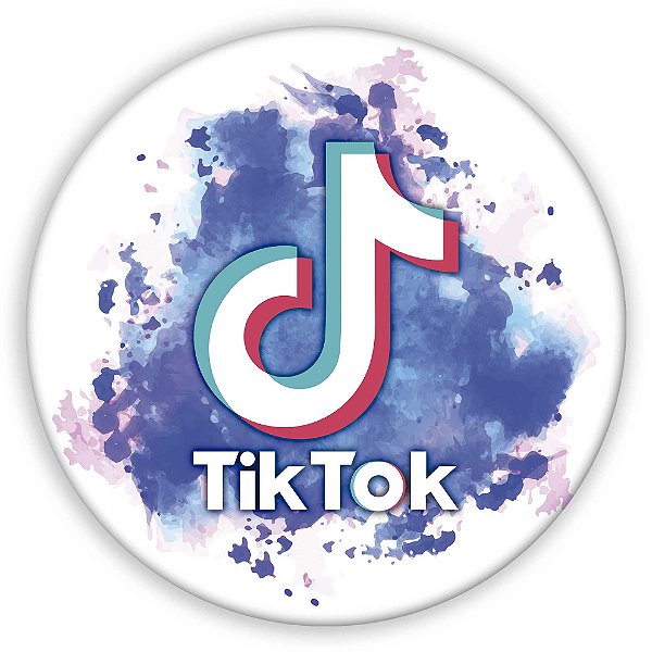 Painel Redondo - Tik Tok  - Sublimado 3D