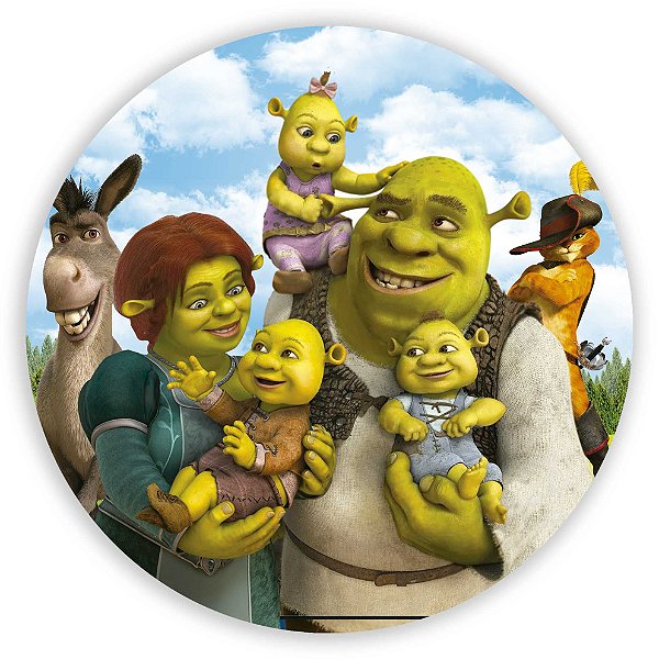 Painel Redondo - Shrek - Sublimado 3D