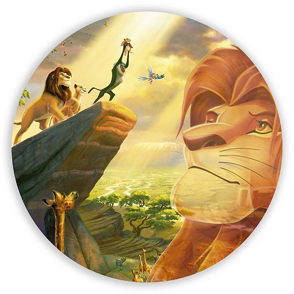 Painel Redondo - Rei Leao - Sublimado 3D