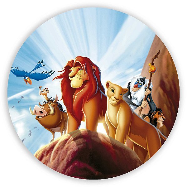 Painel Redondo - Rei Leao - Sublimado 3D