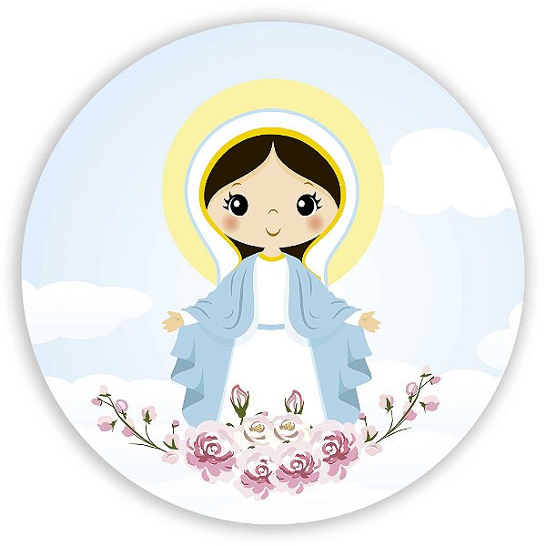 Painel Redondo - Nossa Senhora  - Sublimado 3D