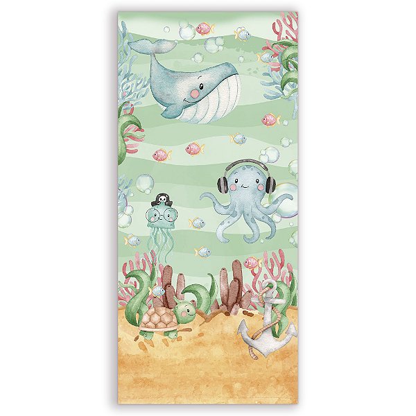 Faixa Lateral - Fundo do Mar - Sublimado 3D