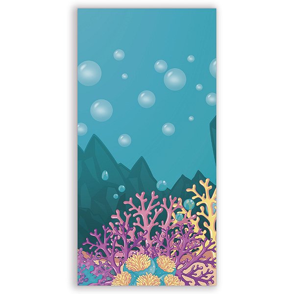 Faixa Lateral - Fundo do Mar - Sublimado 3D