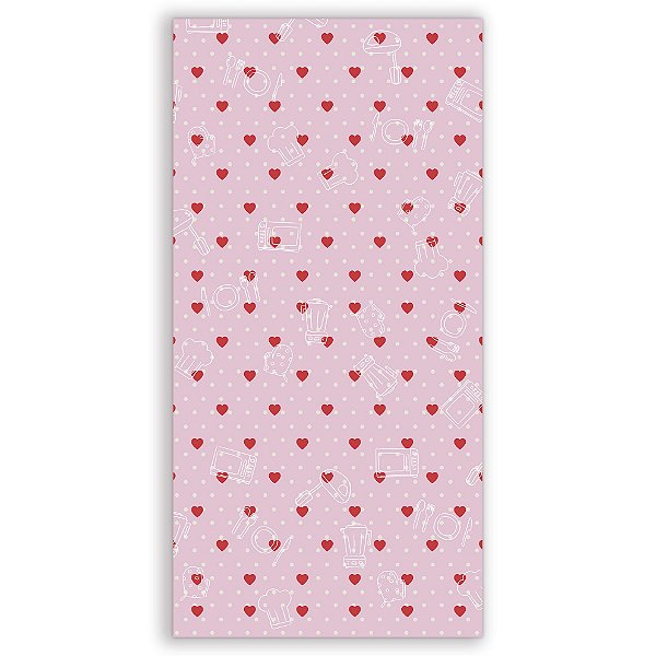 Faixa Lateral - Fundo Cha de Cozinha - Sublimado 3D