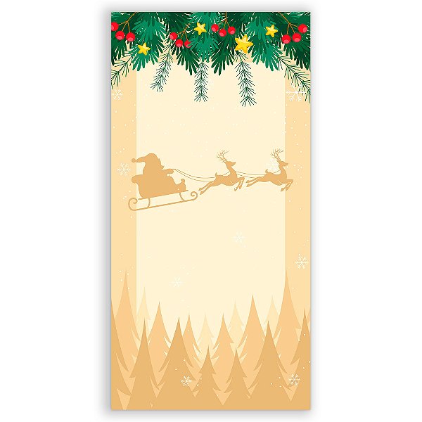 Faixa Lateral -  Natal - Ano Novo - Sublimado 3D