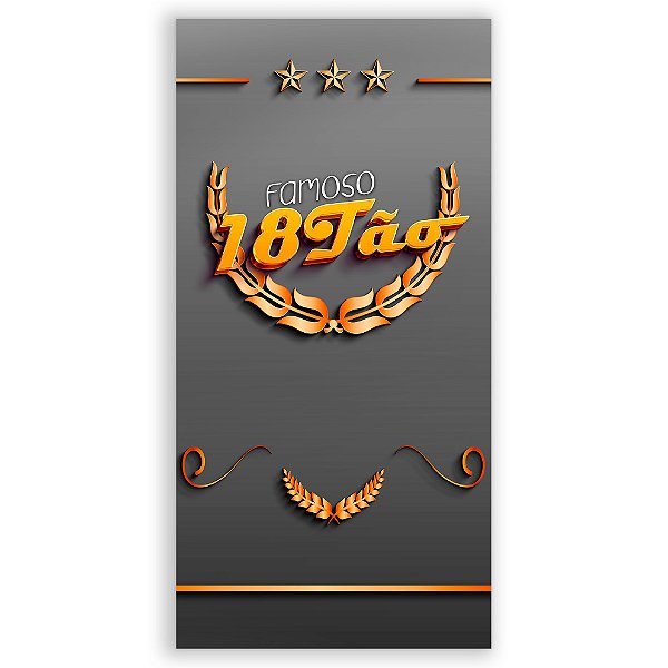 Faixa Lateral - 18 Anos - Sublimado 3D