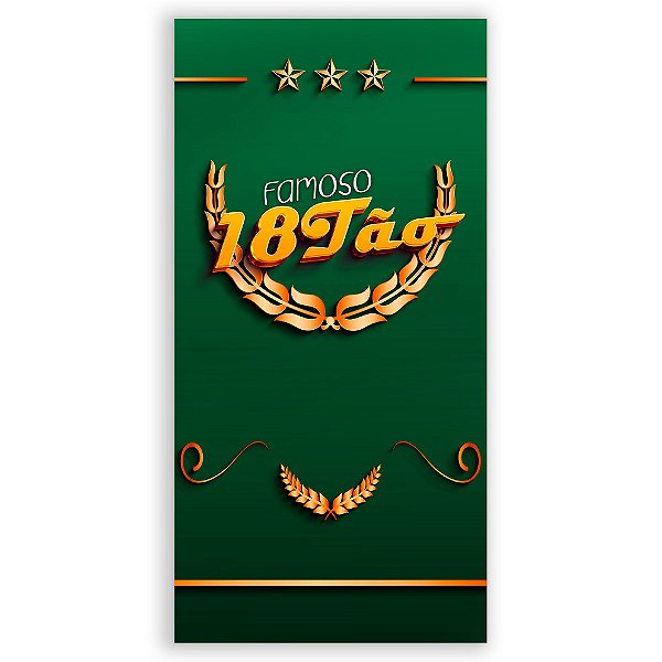 Faixa Lateral - 18 Anos - Sublimado 3D