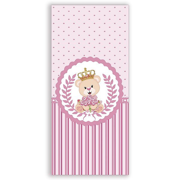 Faixa Lateral - Ursinha Realeza - Sublimado 3D