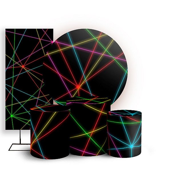 KIT Redondo Trio e Faixa - Neon - Sublimado 3D