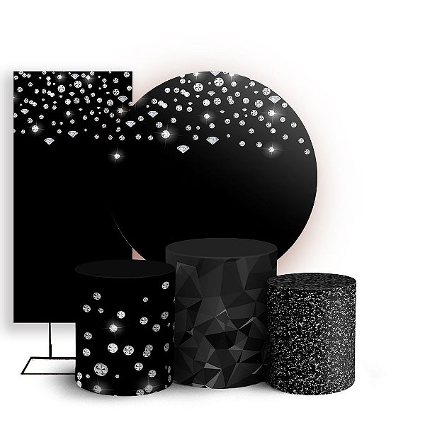 KIT Redondo Trio e Faixa - Diamante - Sublimado 3D