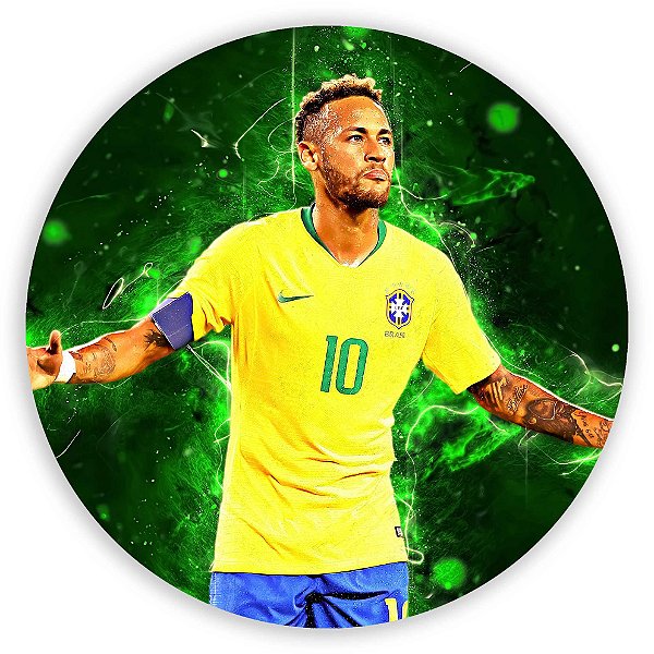 Painel Redondo - Painel Redondo - Neymar - Sublimado 3D