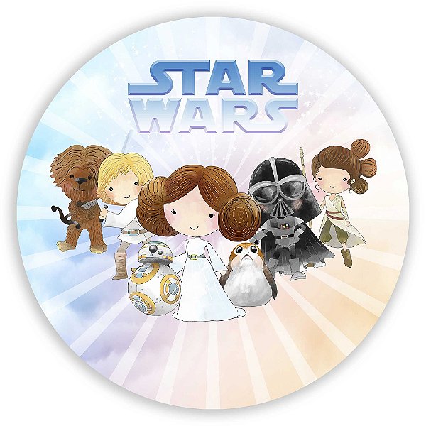 Painel Redondo - Painel Redondo - Star Wars - Sublimado 3D