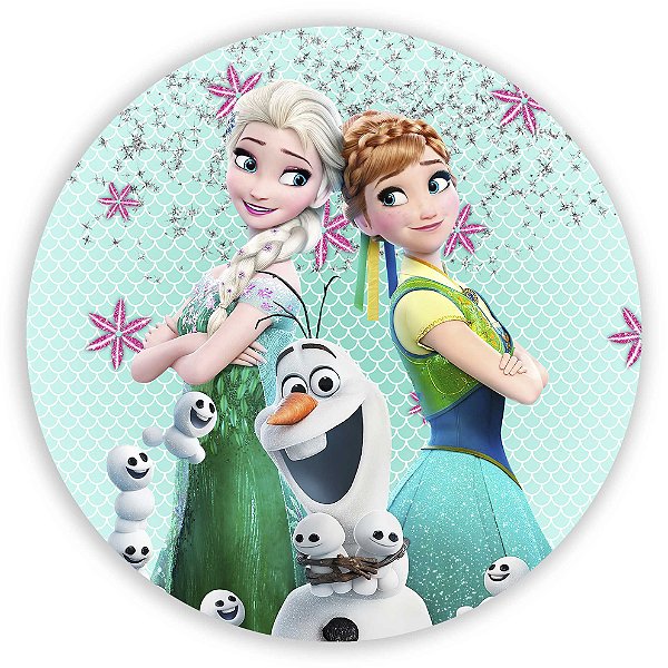 Painel Redondo - Painel Redondo - Frozen - Sublimado 3D