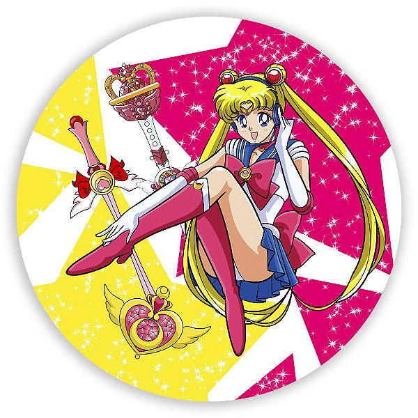 Painel Redondo - Sailor Moon  - Sublimado 3D