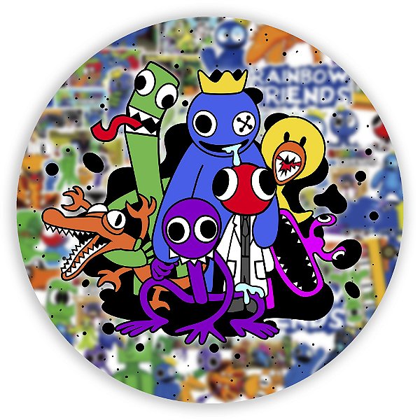 Painel Redondo - Rainbow Friends  - Sublimado 3D