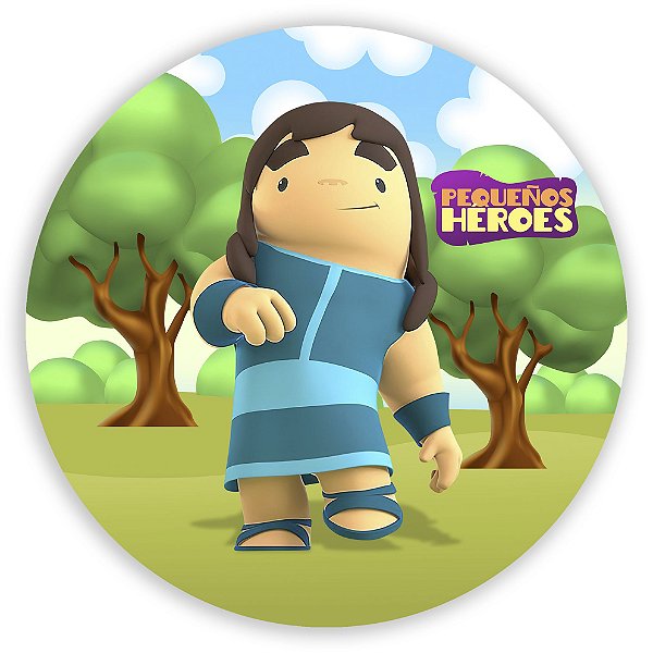 Painel Redondo - Pequeños Heroes  - Sublimado 3D