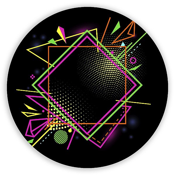 Painel Redondo - Neon  - Sublimado 3D