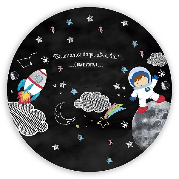 Painel Redondo - Astronauta - Sublimado 3D