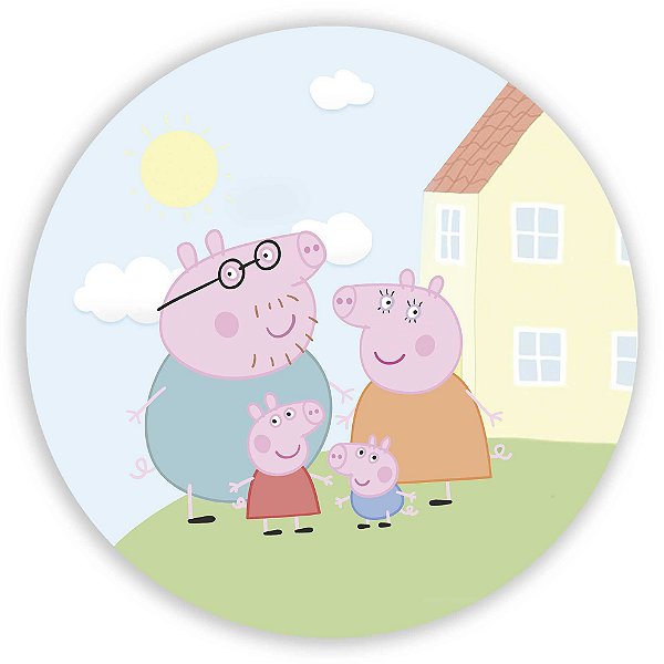 Painel Redondo - Peppa Pig - Sublimado 3D