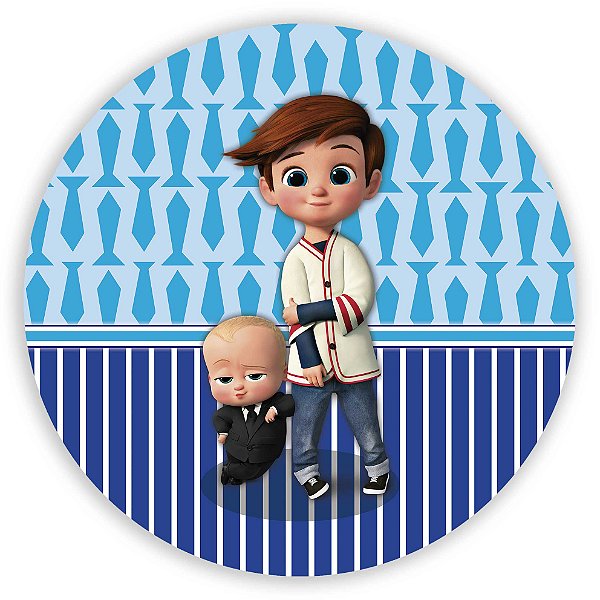 Painel Redondo - Poderoso Chefinho  - Sublimado 3D