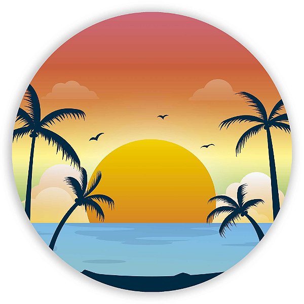 Painel Redondo - Tardezinha  - Sublimado 3D