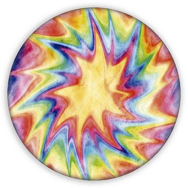 Painel Redondo - Tie Dye  - Sublimado 3D