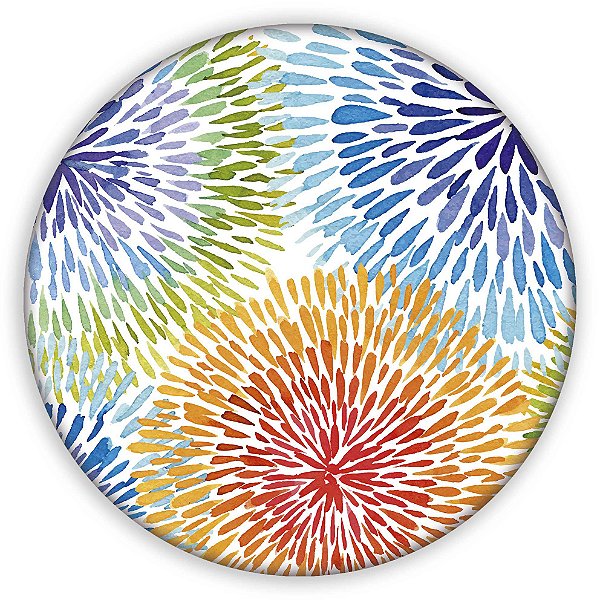 Painel Redondo - Tie Dye  - Sublimado 3D