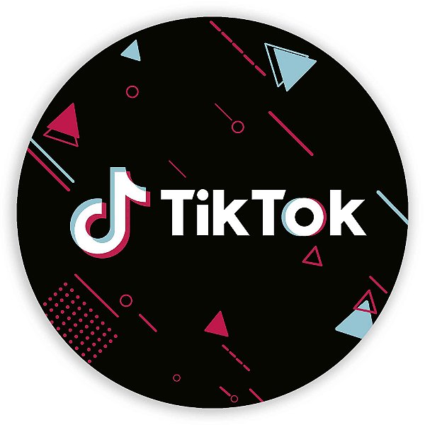 Painel Redondo - Tik Tok - Sublimado 3D