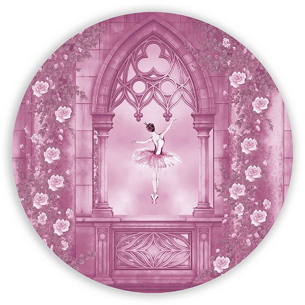 Painel Redondo - Bailarina  - Sublimado 3D