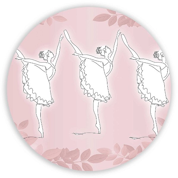 Painel Redondo - Bailarina  - Sublimado 3D