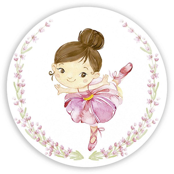 Painel Redondo - Bailarina  - Sublimado 3D
