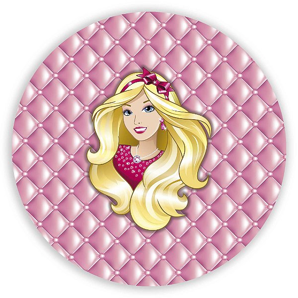 Painel Redondo - Barbie  - Sublimado 3D