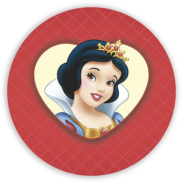 Painel Redondo - Branca de Neve  - Sublimado 3D