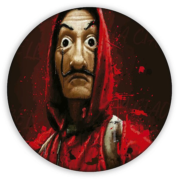Painel Redondo - Casa de Papel - Sublimado 3D