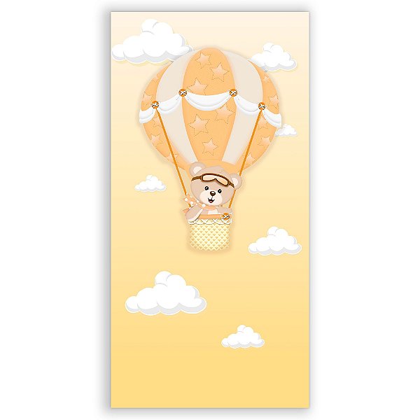 Faixa Lateral - Ursinha Baloeira Amarela - Sublimado 3D