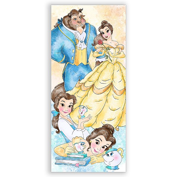 Faixa Lateral - A Bela e a Fera - Sublimado 3D