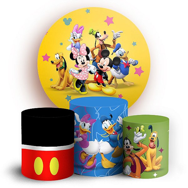 KIT Redondo e Trio - Mickey - Sublimado 3D