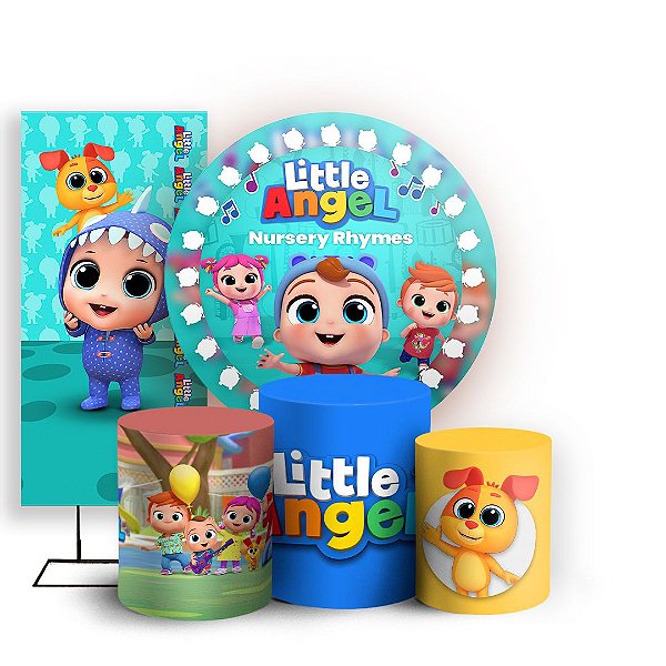 KIT Redondo Trio e Faixa - Little Angel - Sublimado 3D