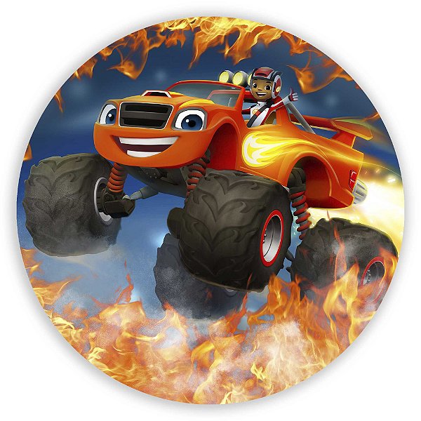 Painel Redondo - Blazer and Monster Machine - Sublimado 3D