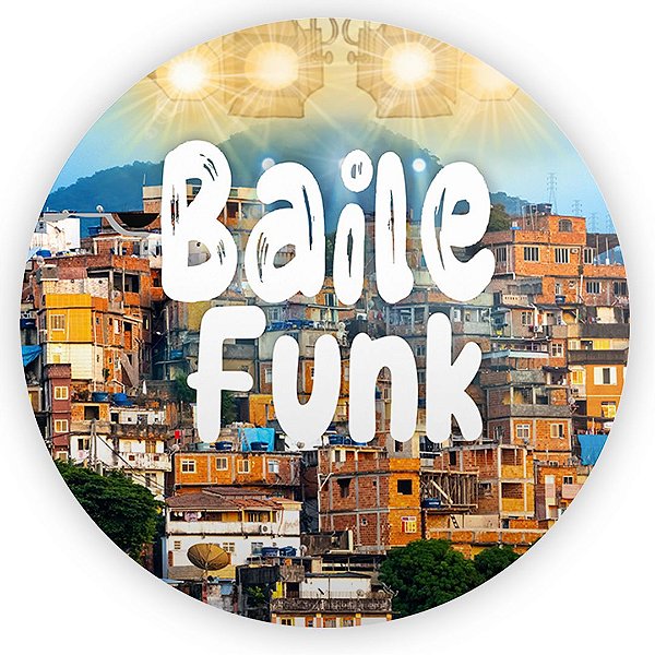 Painel Redondo - Baile Funk - Sublimado 3D