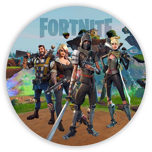 Painel Redondo - Fortnite  - Sublimado 3D