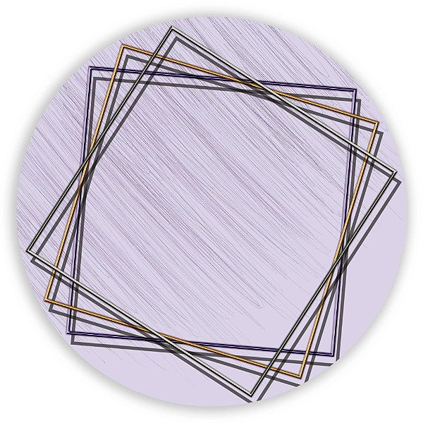 Painel Redondo - Abstrato  - Sublimado 3D